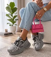 Szare sneakersy na masywnej podeszwie Eris 39