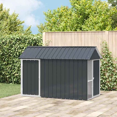 Klatka dla ptaków z przechowywaniem Antracyt 215 x 112 x 141 cm na Arena.pl