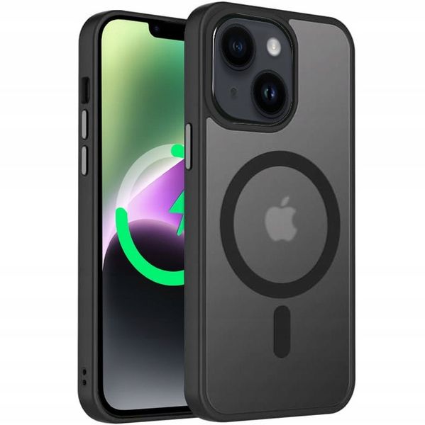 Etui Do iPhone 14 +Szkło 9H WZMACNIANE 360° Matt Case Do Magsafe zdjęcie 8