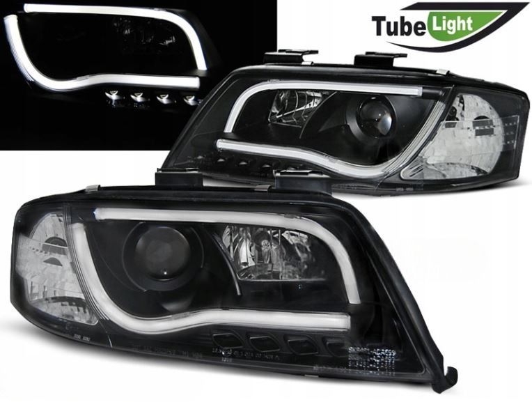 LAMPY REFLEKTORY DO AUDI A6 C5 OD 2001 DO 2004 Roku LED TUBE+ ŻARÓWKI zdjęcie 1
