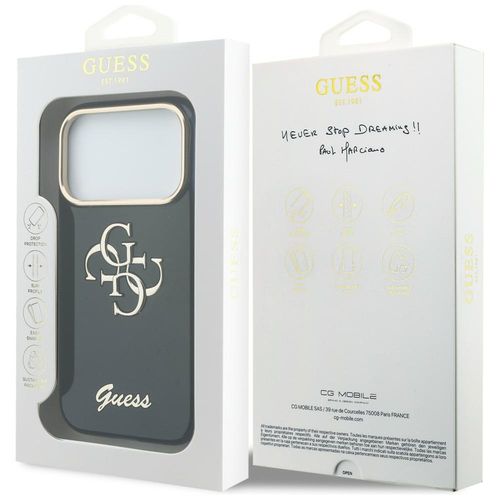 etui guess iml 4g script metal do iphone 17 pro max niebieski na Arena.pl