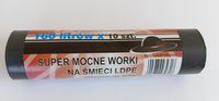 worki na śmieci 160l 90*110 czarne 10 sztuk - an 150l/10