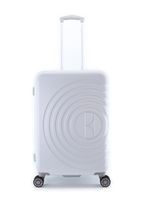 Walizka średnia ELLE Debossed biała