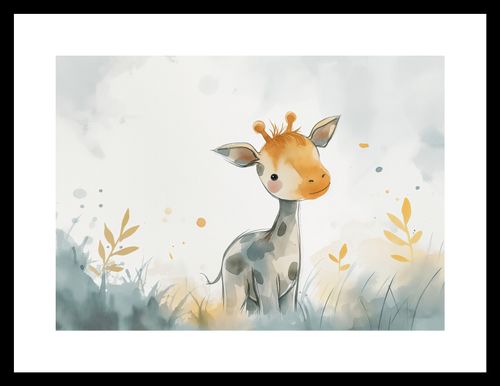 Plakat 29,7x21cm Mała Żyrafka na Arena.pl