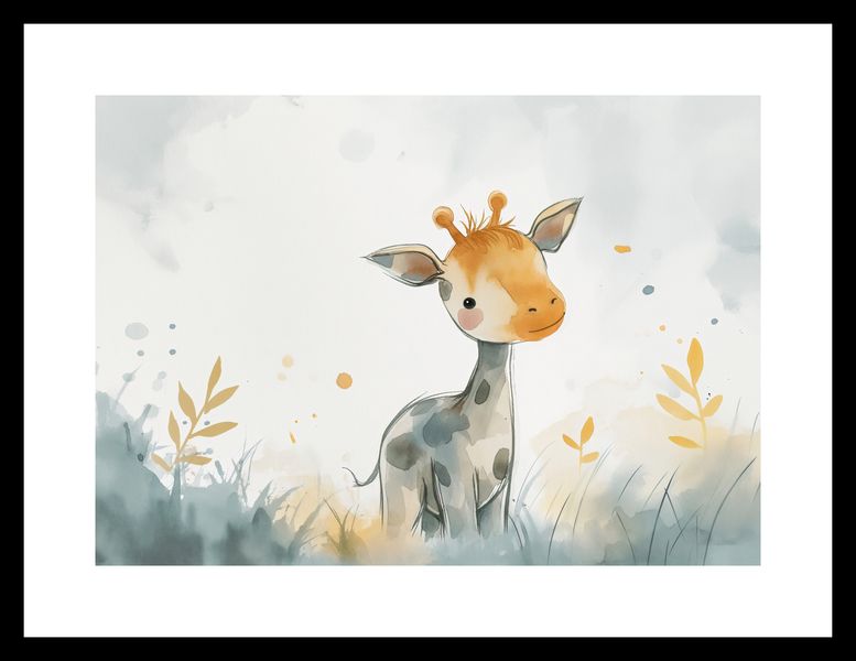 Plakat 29,7x21cm Mała Żyrafka zdjęcie 3