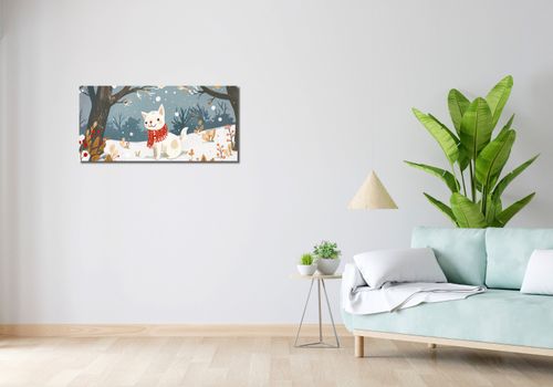Obraz 90x40cm Śnieżny Kompan na Arena.pl