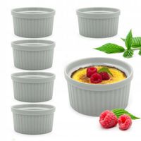 6x KOKILKA 200ml DO ZAPIEKANIA 9cm żaroodporna MISECZKA pojemnik komplet