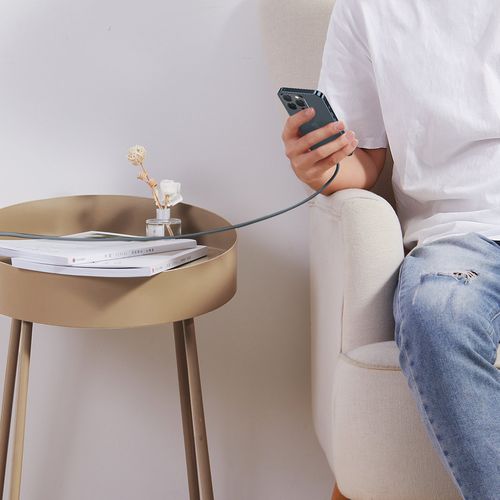 Kabel przewód do iPhone USB-C - Lightning Power Delivery 20W 2m - szary na Arena.pl