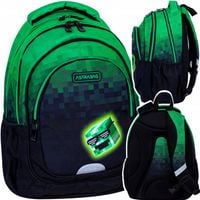 PLECAK SZKOLNY ERGONOMICZNY DLA CHŁOPCA klasa 1-3 FANA GRY MINECRAFT PIXELE