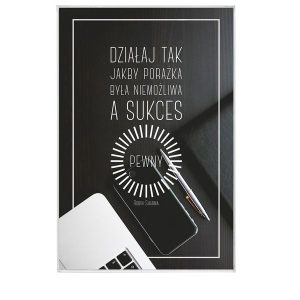 Sukces pewny - magnes szklany zdjęcie 1