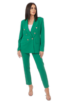 DWURZĘDOWY GARNITUR Z KLASYCZNYMI KLAPAMI 40 ZIELONY