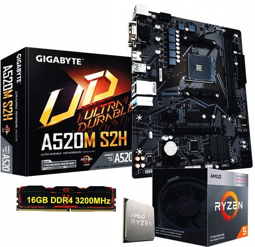 Zestaw Procesor AMD Ryzen 5 +Płyta AM4 +16 GB DDR4 + Radeon RX VEGA 11 na Arena.pl