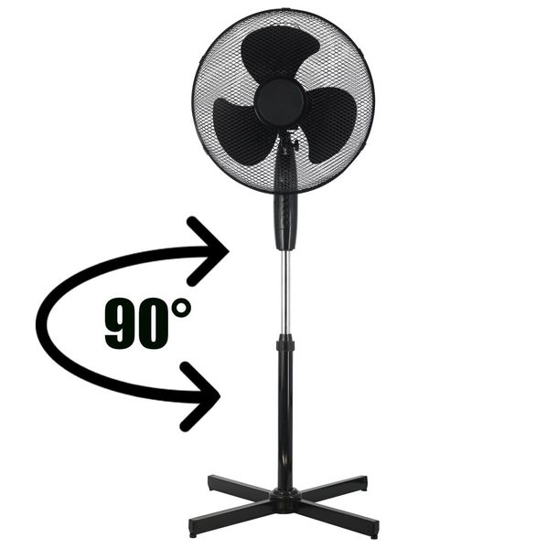 Wentylator podłogowy stojący KOUD czarny zdjęcie 5