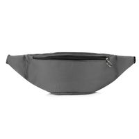 NERKA saszetka biodrówka solidna polska V268 grafitowa