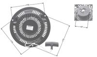 Rozrusznik NAC T475 T575 T675 metalowa obudowa kosiarki marketowe NZ244