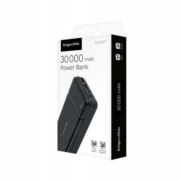 Power bank 30000mAh 2xUSB USB-C kabel KrugerMatz zdjęcie 11