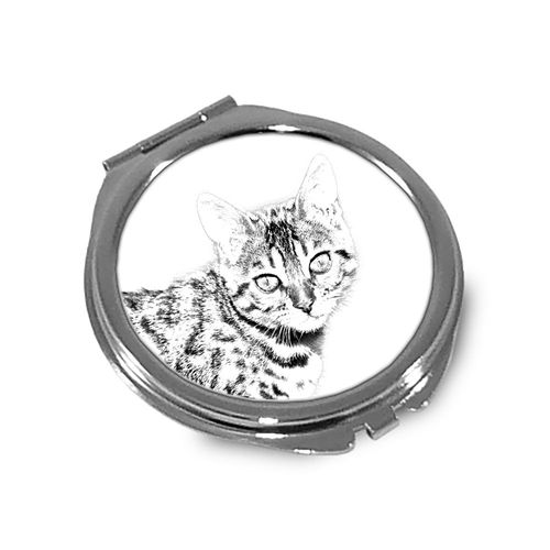 Bengal- kieszonkowe lusterko z wizerunkiem cat. na Arena.pl