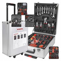 Zestaw narzędzi w walizce aluminiowej 1050 elementów walizka na kółkach