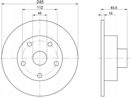 TARCZA HAM TYL 245X10 P MIKODA na Arena.pl