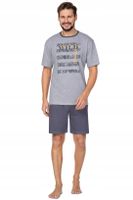 REGINA Męska piżama krótka na lato bawełniana M