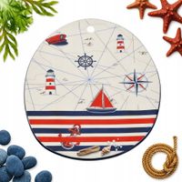 PATERA PÓŁMISEK TALERZ NA CIASTO CERAMICZNA OWALNY DO SERWOWANIA RYB 32 CM