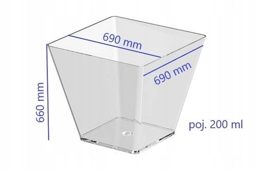 Pucharki do deserów na przekąski FINGERFOOD 200ml na Arena.pl