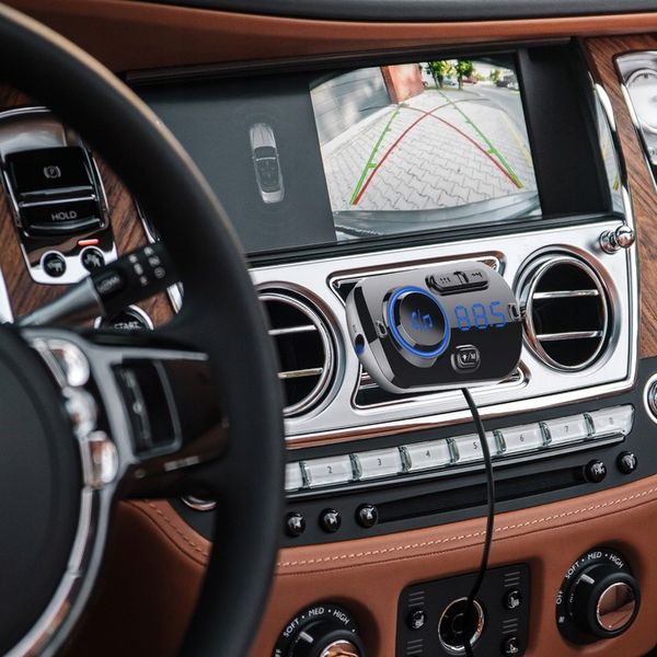 TRANSMITER BLUETOOTH FM SAMOCHODOWY 2X SZYBKA ŁADOWARKA USB-C AUX zdjęcie 11