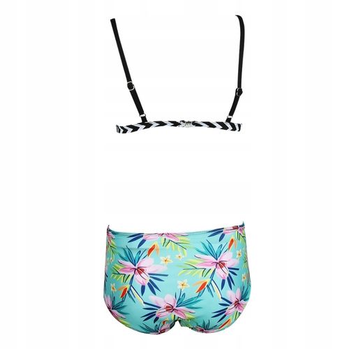 Komplet bikini dwuczęściowe push up wysoki stan strój kąpielowy basen plaża na Arena.pl