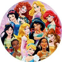 Opłatek na tort Księżniczka Śnieżka Aurora Zosia Bella Kopciuszek Arielka