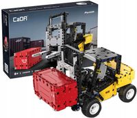 KLOCKI KONSTRUKCYJNE Forklift Wózek widłowy z kontenerem 25cm 388el. - CADA