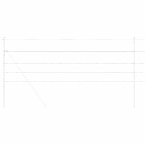 Ogrodzenie pastwiskowe Srebrny 50 x 0.8 m Stal galwanizowana na Arena.pl