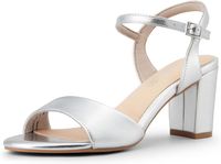 Srebrne Sandały Damskie DREAM PAIRS - Elegancja i Komfort, Rozmiar 38