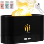 NAWILŻACZ POWIETRZA ZAPACHOWY DYFUZOR AROMATERAPIA KOMINEK LAMPKA LED RGB