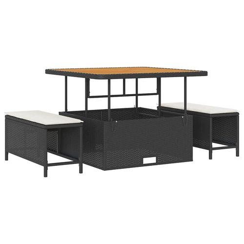 Zestaw Sof na Ogród 12 pcs Czarny polirattan na Arena.pl