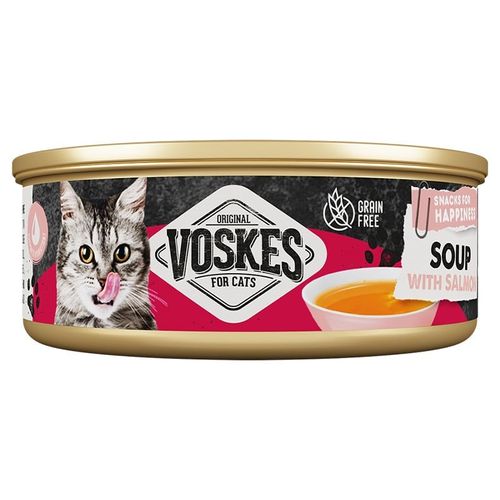 Voskes Cat Soup With Salmon - zupka z łososia dla kota 50g na Arena.pl