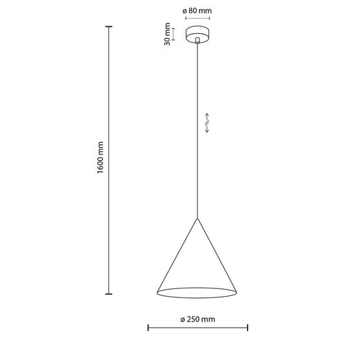 lampa wisząca cono white 10008 tk lighting na Arena.pl