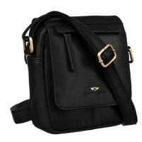 skórzana saszetka na ramię z klapką - peterson