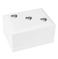 Urna pogrzebowa na prochy dziecka, biała szkatułka