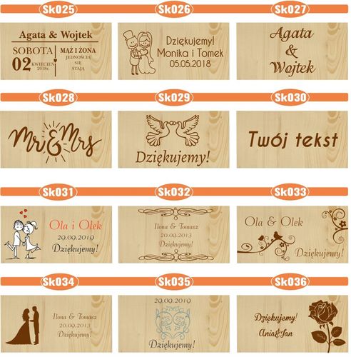 Pudełko na koperty drewniana skrzynka z nadrukiem na Arena.pl