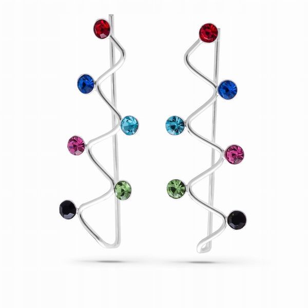 Srebrne Kolczyki Nausznice Srebro 925 zdjęcie 1