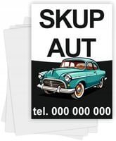 ulotki A6 reklamowe firmowe 100 szt różne wzory SKUP SAMOCHODÓW AUT
