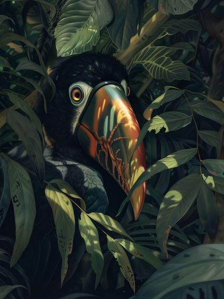 Plakat 60x80cm Skryty Tukan zdjęcie 1