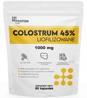 PROTON LABS Colostrum 45% IG 1000mg Liofilizowane 60szt. siara