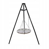 GRILL WĘGLOWY WAHADŁOWY śr. 60 cm RUSZT CHROM PALENISKO XXL