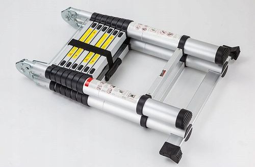 Drabina Aluminiowa Teleskopowa Składana 2.5 + 2.5M na Arena.pl