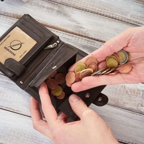 portfel męski skórzany brązowy brodrene g-28-br na Arena.pl