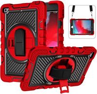 Etui do iPad Mini 5/4 7.9” z Podstawką i Paskiem na Ramię Czerwone