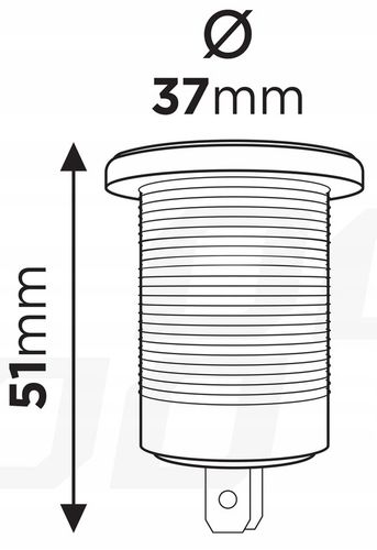 Ładowarka samochodowa z gniazdami 2xUSB-C wodoodporna z włącznikiem 12V 24V na Arena.pl