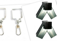 ZESTAW! łączniki+obejmy 90x90mm 90stopni