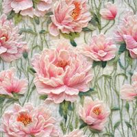 haftowane róże- Jersey 210g/m2